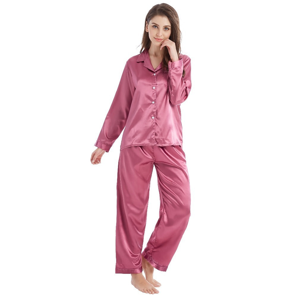 Silk long sleeve pajamas