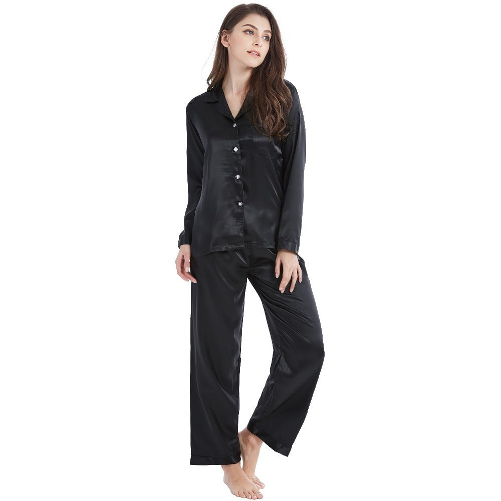 Silk long sleeve pajamas