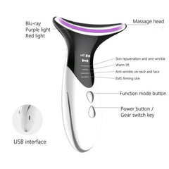 Neck Massager Color Light Skin Rejuvenation Neck Beauty Device