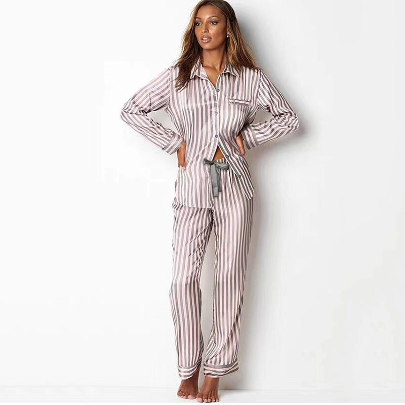 Ladies ice silk pajamas