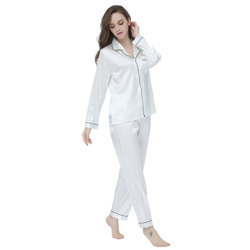 Silk long sleeve pajamas